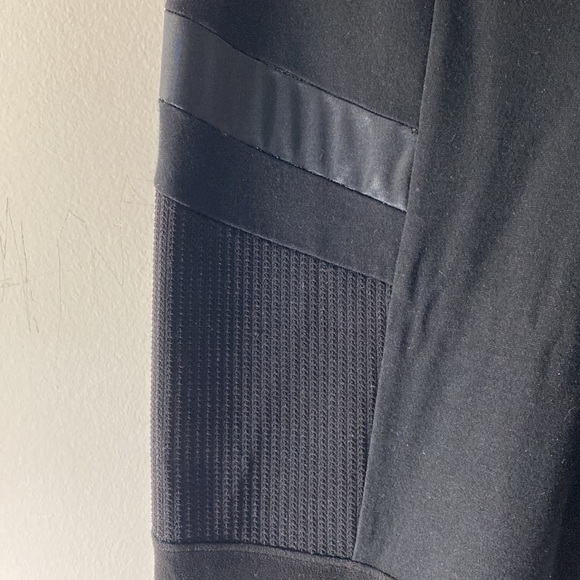 DKNYC | Black Mixed Media Pants - Picture 3 of 11